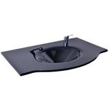 Oscar Kuaför Cam Lavabo 12 mm 100 x 56 cm Siyah K213
