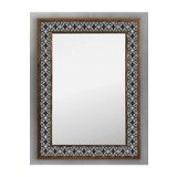 Oscar Stone Decor Ahşap Çerçeveli Mozaik (mermer) Ayna 53x73 Cm Seramik-star-yıldız-karo Desenli AYN5070-055