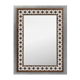 Oscar Stone Decor Ahşap Çerçeveli Mozaik (mermer) Ayna 53x73 Cm Seramik-star-yıldız-karo Desenli
