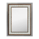 Oscar Stone Decor Ahşap Çerçeveli Mozaik Taş (mermer) Ayna 53x73 Cm Tile Desen Seramik Desenli