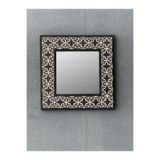 Oscar Stone Decor AYN-055 Ahşap 33x33 cm Çerçeveli Mozaik Doğaltaş Ayna