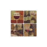 Oscar Stone Decor BA011 Pinotnoir Taş Bardak Altlığı