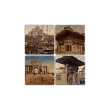 Oscar Stone Decor BA073 Old İstanbul Taş Bardak Altlığı