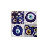 Oscar Stone Decor BA135 Nazar 2 Taş Bardak Altlığı