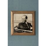 Oscar Stone Decor Çerçeveli Atatürk Doğaltaş Tablo Pano 28x28 Cm PRMT2020-910