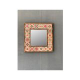 Oscar Stone Decor Çerçeveli Mozaik Doğaltaş Ayna 33 CM X 33 CM AYN-034