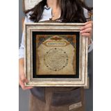 Oscar Stone Decor Çerçeveli Tablo Taş Duvar Dekoru 30 X 30 Cm Bereket Duası Özel Tablo CDD3030-462