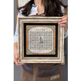 Oscar Stone Decor Çerçeveli Tablo Taş Duvar Dekoru 30 X 30 Cm Esmaül Hüsna Allah'ın Isimleri CDD3030-1151