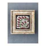 Oscar Stone Decor Çerçeveli Taş Duvar Dekoru 20 X 20 Cm Çini Desen Cdd1-40-194