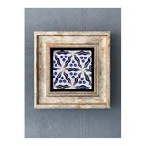 Oscar Stone Decor Çerçeveli Taş Duvar Dekoru 20 X 20 Cm Çini Desen Cdd1-40-217