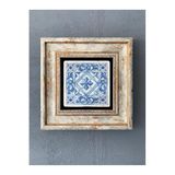Oscar Stone Decor Çerçeveli Taş Duvar Dekoru 20 X 20 Cm Çini Desen Cdd1-40-227