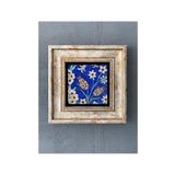 Oscar Stone Decor Çerçeveli Taş Duvar Dekoru 20 X 20 Cm Çini Desen CDD1-40-253