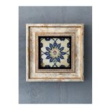 Oscar Stone Decor Çerçeveli Taş Duvar Dekoru 20 X 20 Cm Çini Desen CDD1-40-263