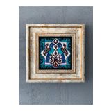 Oscar Stone Decor Çerçeveli Taş Duvar Dekoru 20 x 20 Cm Çini Desen CDD1-40-274