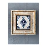 Oscar Stone Decor Çerçeveli Taş Duvar Dekoru 20 X 20 Cm Çini Desen Cdd1-40-279