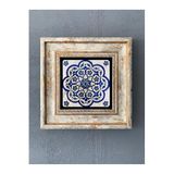 Oscar Stone Decor Çerçeveli Taş Duvar Dekoru 20 X 20 cm Çini Desen CDD1-40-280