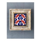 Oscar Stone Decor Çerçeveli Taş Duvar Dekoru 20 x 20 cm Çini Desen CDD1-40-282
