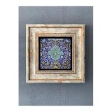 Oscar Stone Decor Çerçeveli Taş Duvar Dekoru 20 X 20 Cm Çini Desen Cdd1-40-286