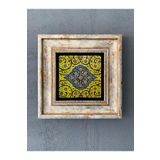 Oscar Stone Decor Çerçeveli Taş Duvar Dekoru 20 X 20 Cm Çini Desen CDD1-40-287