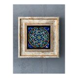 Oscar Stone Decor Çerçeveli Taş Duvar Dekoru 20 x 20 cm Çini Desen CDD1-40-289
