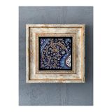 Oscar Stone Decor Çerçeveli Taş Duvar Dekoru 20 X 20 Cm Çini Desen Cdd1-40-303