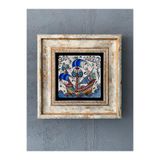 Oscar Stone Decor Çerçeveli Taş Duvar Dekoru 20 X 20 Cm Çini Desen Cdd1-40-308