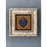 Oscar Stone Decor Çerçeveli Taş Duvar Dekoru 20 x 20 cm Çini Desen