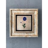 Oscar Stone Decor Çerçeveli Taş Duvar Dekoru 20 x 20 cm EBRU ÇİÇEK TABLO