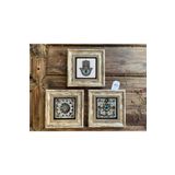 Oscar Stone Decor Çerçeveli Taş Duvar Dekoru 20 X 20 Cm Fatıma Fatma Ana Eli Desen 3CDD-40-100