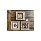 Oscar Stone Decor Çerçeveli Taş Duvar Dekoru 20 X 20cm Nar Ağacı Fatma Ana Eli Nazar Duası 3'lü Set 3CDD-40-112