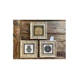 Oscar Stone Decor Çerçeveli Taş Duvar Dekoru 20x20 Cm 3 Lü Set Fatma Ana Eli,nazar Duası Ve Boncuğu 3CDD-40-153