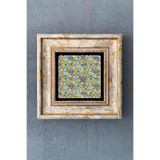 Oscar Stone Decor Çerçeveli Taş Duvar Dekoru 20X20 Cm Nazar Boncuğu Cdd-40-1011