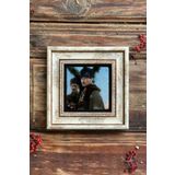 Oscar Stone Decor Çerçeveli Taş Duvar Dekoru Tablo 20cm X 20cm Atatürk Fotoğrafı CDD1-40-911