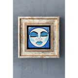 Oscar Stone Decor Çerçeveli Taş Duvar Dekoru Tablo 20cm X 20cm Ay Yüzlüm CDD1-40-1463