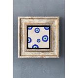Oscar Stone Decor Çerçeveli Taş Duvar Dekoru Tablo 20Cm X 20Cm Nazar Boncuğu Cdd1-40-1455