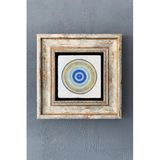 Oscar Stone Decor Çerçeveli Taş Duvar Dekoru Tablo 20cm x 20cm Nazar Boncuğu / Evil Eye Bead CDD1-40-1446