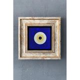 Oscar Stone Decor Çerçeveli Taş Duvar Dekoru Tablo 20Cm X 20Cm Nazar Boncuğu Evil Eye Bead Cdd1-40-1462