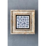Oscar Stone Decor Çerçeveli Taş Duvar Dekoru Tablo 20Cm X 20Cm Nazar Boncuğu/Evil Eye Bead Cdd1-40-1454