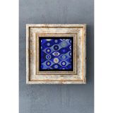 Oscar Stone Decor Çerçeveli Taş Duvar Dekoru Tablo 20Cm X 20Cm Nazar Boncuğu/Evil Eye Bead Cdd1-40-1477