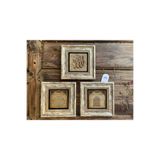 Oscar Stone Decor Çerçeveli Taş Duvar Dekoru Tablo 3'Lü Set 20X20 Cm Ayetel Kürsi Allah Muhammed 3Cdd-40-243