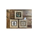 Oscar Stone Decor Çerçeveli Taş Duvar Dekoru Tablo 3'lü Set 20x20 Şahmeran Hayat Ağacı Fatma Ana Eli 3CDD-40-341