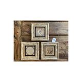 Oscar Stone Decor Çerçeveli Taş Duvar Dekoru Tablo 3'Lü Set 20X20Cm Allah Muhammed Hilye-I Şerif 3Cdd-40-516