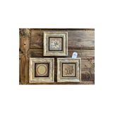 Oscar Stone Decor Çerçeveli Taş Duvar Dekoru Tablo 3'lü Set 20x20cm Allah Muhammed Nal-ı Şerif 3CDD-40-621