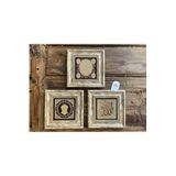 Oscar Stone Decor Çerçeveli Taş Duvar Dekoru Tablo 3'lü Set 20x20cm Allah Nal-ı Şerif Hilye-i Şerif 3CDD-40-617