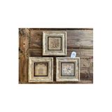 Oscar Stone Decor Çerçeveli Taş Duvar Dekoru Tablo 3'Lü Set 20X20Cm Ayetel Kürsi Allah Muhammed 3Cdd-40-493