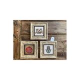 Oscar Stone Decor Çerçeveli Taş Duvar Dekoru Tablo 3'Lü Set 20X20Cm Fatma Ana Nar Şahmeran 3Cdd-40-592