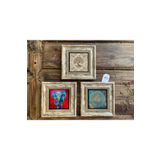 Oscar Stone Decor Çerçeveli Taş Duvar Dekoru Tablo 3'lü Set 20x20cm Fil Yaşam Çiçek Hayat Ağaç 3CDD-40-391