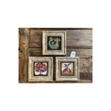 Oscar Stone Decor Çerçeveli Taş Duvar Dekoru Tablo 3'Lü Set 20X20Cm Nar Ağacı Semzen Şahmeran 3Cdd-40-409