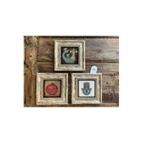 Oscar Stone Decor Çerçeveli Taş Duvar Dekoru Tablo 3'Lü Set 20X20Cm Nar Dua Fatma Ana Eli Nazar Göz 3Cdd-40-499