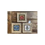 Oscar Stone Decor Çerçeveli Taş Duvar Dekoru Tablo 3'Lü Set 20X20Cm Nar Dua Fatma Ana Eli Nazar Göz 3Cdd-40-593